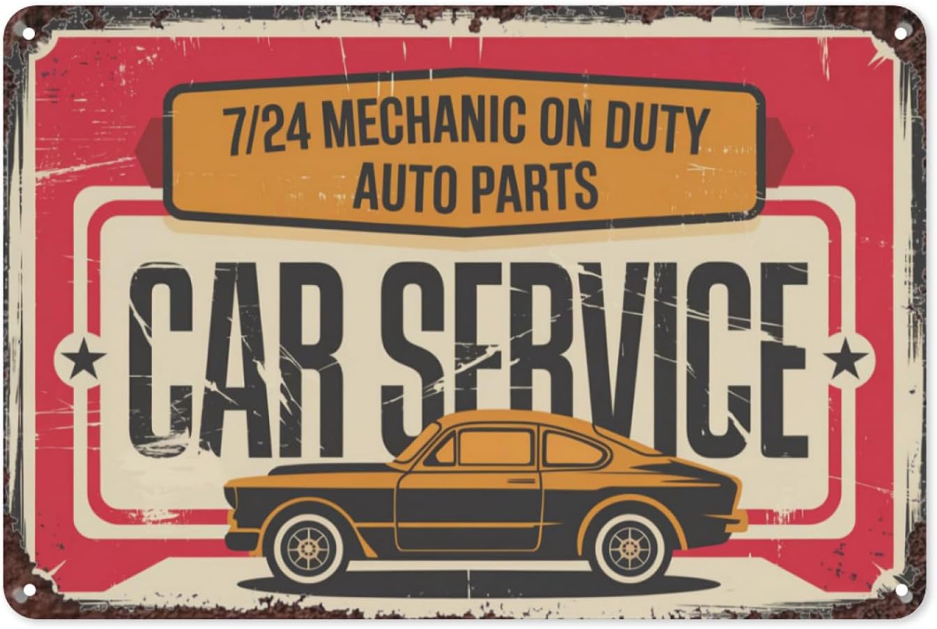 Auto Repair Shop Signs - Ретро-табличка для автосервиса, 8x12 дюймов, винтажный