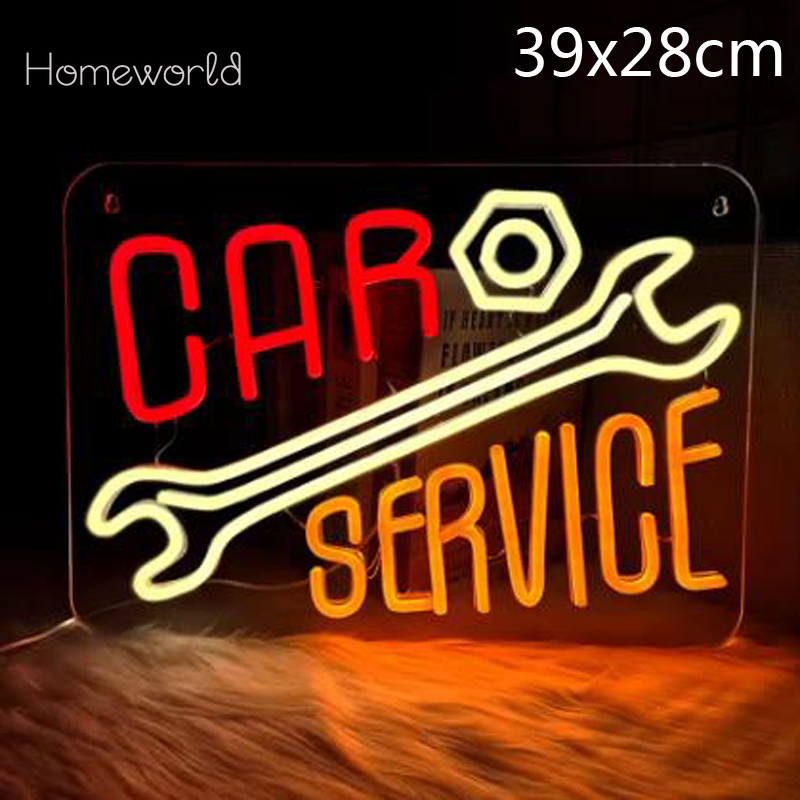 Неоновая вывеска для обслужива – обзор и цена Auto Repair Shop Signs