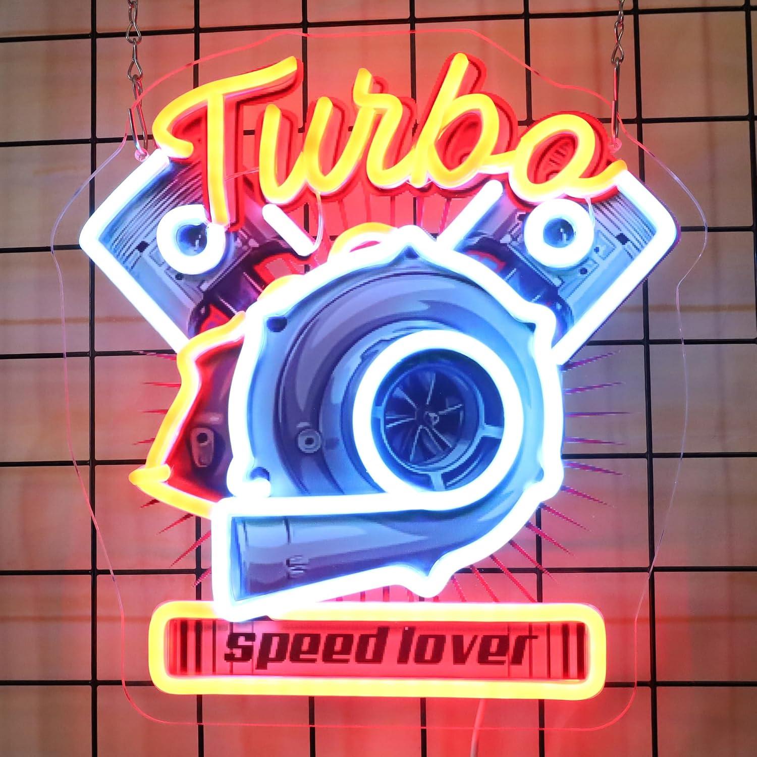 Неоновая вывеска с турбированн – обзор и цена Auto Repair Shop Signs